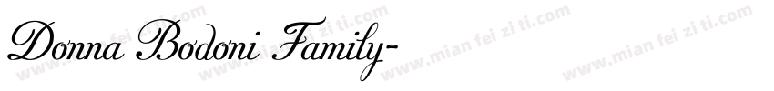 Donna Bodoni Family字体转换